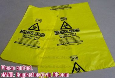 Biohazard Bin Liners, Biohazard Waste Bags, Biohazard Garbage, Waste Disposal Bag supplier