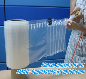 OEM/ODM China Plastic Bubble Cushion Wrap Air Bubble Film Packaging For Protective Air Column Pillow Air Cushion, bageas supplier