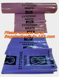 Biohazard waste bags, sacks, Cytotoxic Waste Bags, Cytostatic Bags, Biohazard Waste Bags supplier