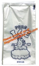 Ice bags, Clear, Drawstring, Printed and Twist Ties, bags on a roll, ldpe bag, hdpe bags supplier