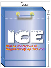 Ice bags, Clear, Drawstring, Printed and Twist Ties, bags on a roll, ldpe bag, hdpe bags supplier