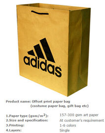 Eco-friendly paper bag, Costume paper bag, Costume packing kraft paper bag, Costume packing bag, Costume bag, Cosmetic b supplier