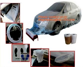 5 in 1 clean kits, auto clean kits, auto cleaning kits, Disposable PE Plastic Seat Car Cover Package, 5-in-1 Automotive supplier