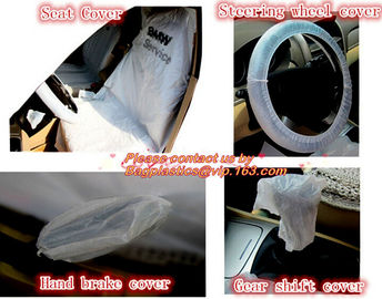 5 in 1 clean kits, auto clean kits, auto cleaning kits, Disposable PE Plastic Seat Car Cover Package, 5-in-1 Automotive supplier