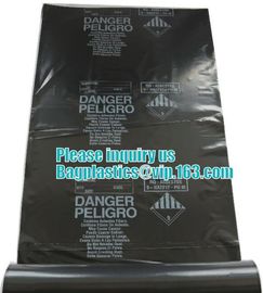 BUILDING FILMS, Asbestos bag, PE asbestos bag, building waste bag asbestos bag, building waste bag asbesto, rubble sacks supplier