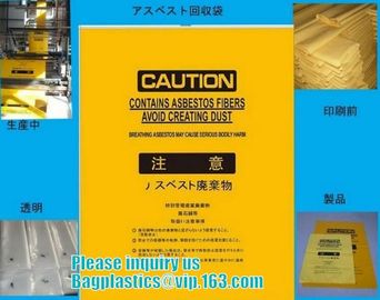 BUILDING FILMS, Asbestos bag, PE asbestos bag, building waste bag asbestos bag, building waste bag asbesto, rubble sacks supplier