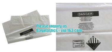 CONSTRUCT FILM, Asbestos bag, clean-up bags, disposable garbage bag thick plastic bag for asbestos supplier