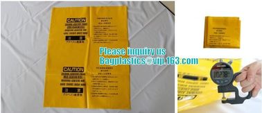 CONSTRUCT FILM, Asbestos bag, clean-up bags, disposable garbage bag thick plastic bag for asbestos supplier