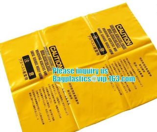 CONSTRUCT FILM, Asbestos bag, clean-up bags, disposable garbage bag thick plastic bag for asbestos supplier