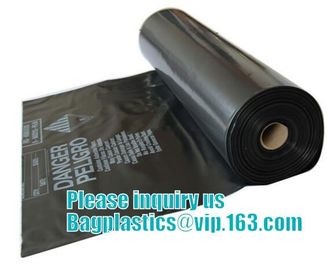 CONSTRUCT FILM, Asbestos bag, clean-up bags, disposable garbage bag thick plastic bag for asbestos supplier