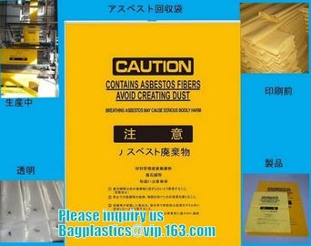 CONSTRUCT FILM, Asbestos bag, clean-up bags, disposable garbage bag thick plastic bag for asbestos supplier