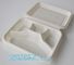 4 compartment lunch box, corn starch meat packing trays, Meal Prep Tray supplier