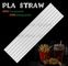 Disposable Paper Straws Pure white Drinking Straws party straw, PLA plastic drinking straw supplier