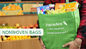 cornstarch garbage biodegradable kitchen bin liner compostable flat trash bag on roll, ASTM Standard 100% Biodegradable supplier