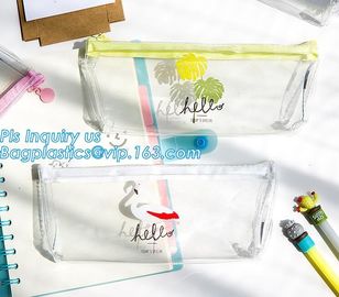 Personalized Neoprene Pencil Case, Neoprene Pencil Bag, Zipper Transparant PVC Pencil Bag, Printed photo frame PVC zippe supplier