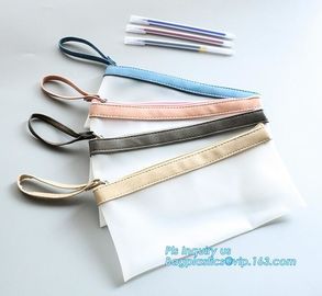 Personalized Neoprene Pencil Case, Neoprene Pencil Bag, Zipper Transparant PVC Pencil Bag, Printed photo frame PVC zippe supplier