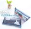vinyl slider bags/ PVC EVA zipper bag, vinyl toiletry zipper bag pvc slider bag custom zipper transparent slider eco-fri supplier