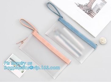 Zip Top Custom Printing Eco Friednly Slider k Bag, slider zipper pvc pouch clear vinyl pvc k bag supplier