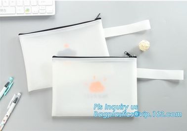 Zip Top Custom Printing Eco Friednly Slider k Bag, slider zipper pvc pouch clear vinyl pvc k bag supplier