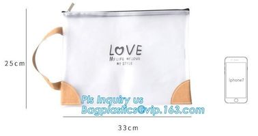 Clear vinyl Drawstring Bag, plastic custom printed pencil case, silicone DIY pencil case for gift, polyester rubber plas supplier