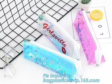 stand up pvc slider bag vinyl k bag, vinyl pvc A4 file bag with slider k, Non-toxic PVC slider zipper bag supplier