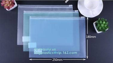 waterproof vinyl clear plastic zipper garment bag, clear vinyl a3 / a4 / a5 plastic pvc mesh zipper bag, Personal Care P supplier