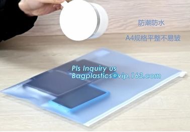 plastic PVC file bag transparent mesh zipper bag waterproofing document bag, A4 A5 A6 transparent zipper file bag pvc me supplier