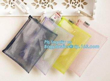 promotion pvc binder file A4 mesh zipper waterproof bag from professional manufacturer, A4 A5 clear nylon mesh file fold supplier