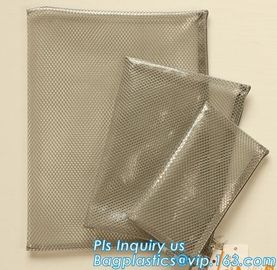 promotion pvc binder file A4 mesh zipper waterproof bag from professional manufacturer, A4 A5 clear nylon mesh file fold supplier