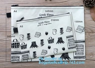 zipper lock file document mesh bag, A6 transparent zipper mesh document file stationery bag, zip Lock File Bags Stationa supplier