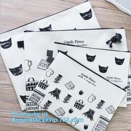 Pencil Case Cosmetic Bag Stationery Material School Supplies pencil box pen bag, zipper canvas pencil bag for students supplier