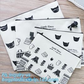 Pencil Case Cosmetic Bag Stationery Material School Supplies pencil box pen bag, zipper canvas pencil bag for students supplier