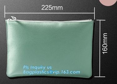 Document Bag with Zipper Storage Holder for Papers Stationery Student Gift, Customized stand up zipper plastic bag supplier