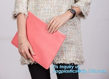 a4 mesh zipper document bag a5 plastic folder for office, Promotional Hot PVC mesh File And Document Bag With Zip Lock supplier