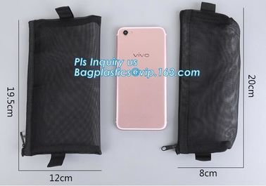 a4 mesh zipper document bag a5 plastic folder for office, Promotional Hot PVC mesh File And Document Bag With Zip Lock supplier