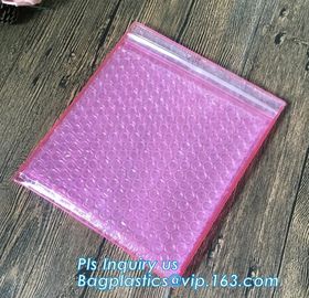 Plastic Slider Zipper Bubble Mailers Padded Envelopes Bag, Plastic Bubble Zipper Bag, Plastic Slider Zipper Bubble Maile supplier