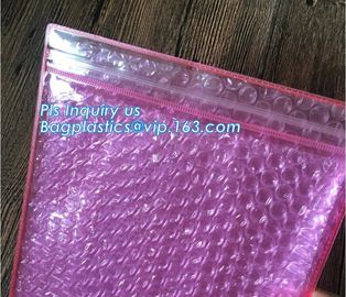 Customized Slider bubble bag, OEM Factory Price With custom Bubble k packaing bag, Reusable Packing Bubble Packing supplier