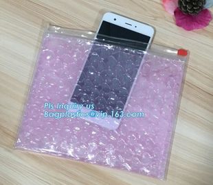 Customized Slider bubble bag, OEM Factory Price With custom Bubble k packaing bag, Reusable Packing Bubble Packing supplier