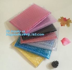 Newest reusable air bubble stationery packaging bags envelope shock proof bag with slider zip lock for fragile articles supplier