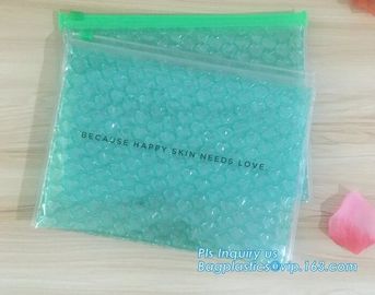 Newest reusable air bubble stationery packaging bags envelope shock proof bag with slider zip lock for fragile articles supplier