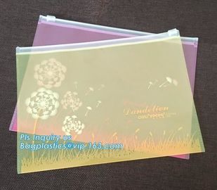 printed slider zipper bag/transparent zip lock plastic packing bag for file,garment,scarf/plastic bag, slider zipper pvc supplier