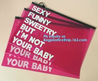 underwear bra packaging slider k bags, customized slider zipper bag, top slider zipper bag zipper silver foil garm supplier