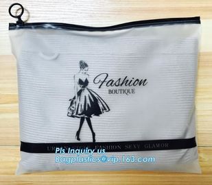 underwear bra packaging slider k bags, customized slider zipper bag, top slider zipper bag zipper silver foil garm supplier