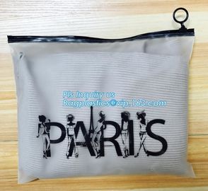 underwear bra packaging slider k bags, customized slider zipper bag, top slider zipper bag zipper silver foil garm supplier