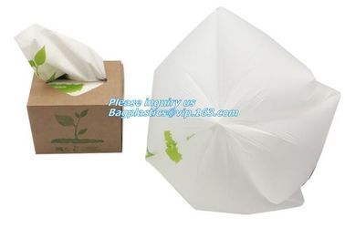 Customized biodegradable compostable Drawstring garbage bag, compostable garbage bags on roll with drawstring, draw tape supplier