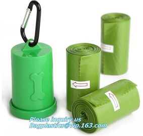 Customized biodegradable compostable Drawstring garbage bag, compostable garbage bags on roll with drawstring, draw tape supplier