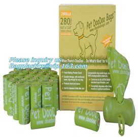 dog poop bag cornstarch compostables, Unscented Environment Friendly Compostable Dog Pet Poop Bags, star seal leak proof supplier