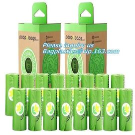 Cornstarch made biodegradable compostable dog poop bags, biodegradable compostable plastic poop dog print bag supplier