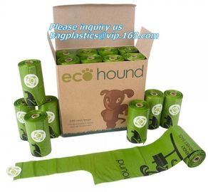 Cornstarch made biodegradable compostable dog poop bags, biodegradable compostable plastic poop dog print bag supplier