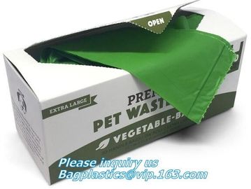 PE Compostable dog poop bag/ pet waste Bags, Leak Proof Dog Waste Poop Bags, Environment Friendly Compostable Dog Pet Po supplier